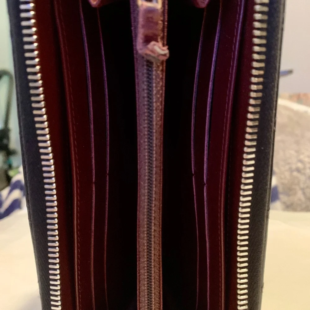 CHANEL Long Zip Wallet Matelasse BLACK - Picture 6 of 14
